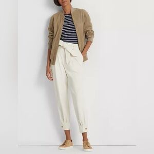 RARE Ralph Lauren Black Label Jacket Bomber Soft Goat Leather Perforated Suede L